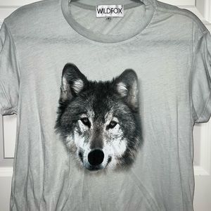 Wild fox graphic t-shirt
